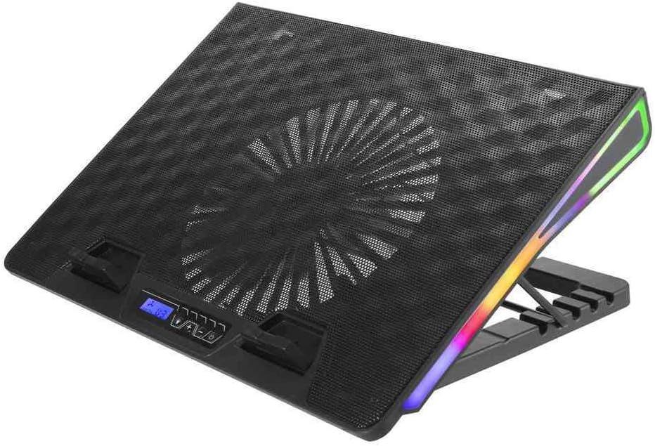 C3 Tech - Base Para notebook NBC-500BK 17,3" Preto Gamer Led RGB - Refrigerada